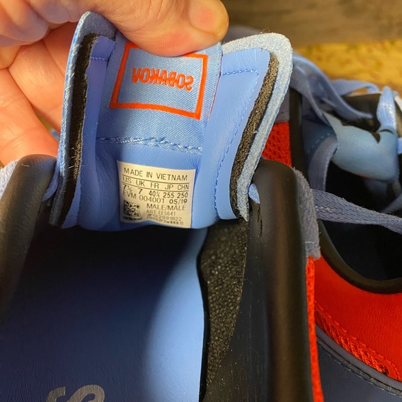 NWOB ADIDAS Sobakov P94 Sneaker in Real Blue/Solar Red - Mens 7.5, EU 40.75 - Picture 10 of 11